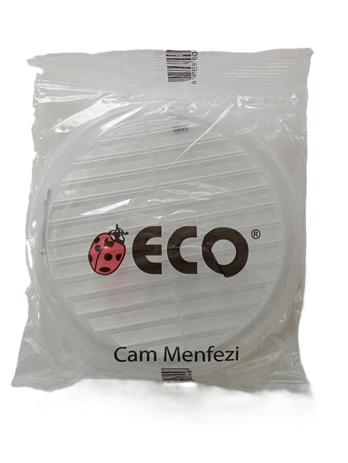 Cam Menfez Doğalgaz Havalandırma menfezi Şeffaf Çap 18 Cm