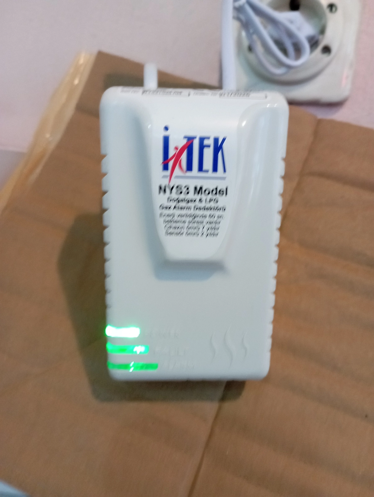 İtek nys3 Doğalgaz Alarm Cihazı Gaz Dedektörü