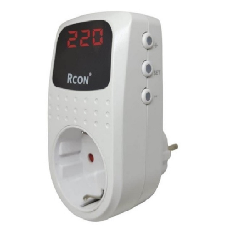 Rcon RCV 02 ayarlı akım koruma prizi ayarlanabilir priz tipi voltaj akım koruma