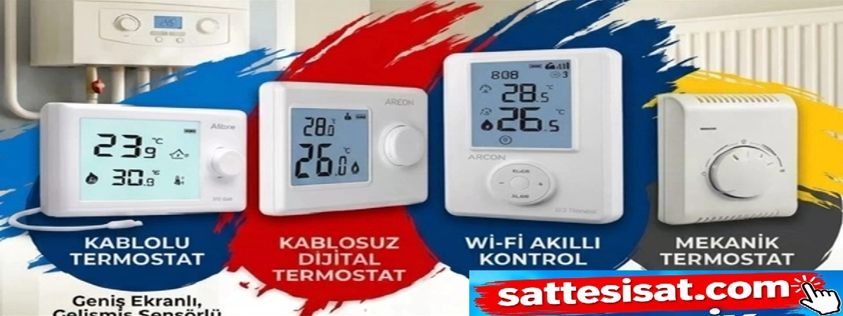kablolu termostat, kablosuz termostat, wifi termostat, mekanik termostat, rcon, general life, siemens, syntech